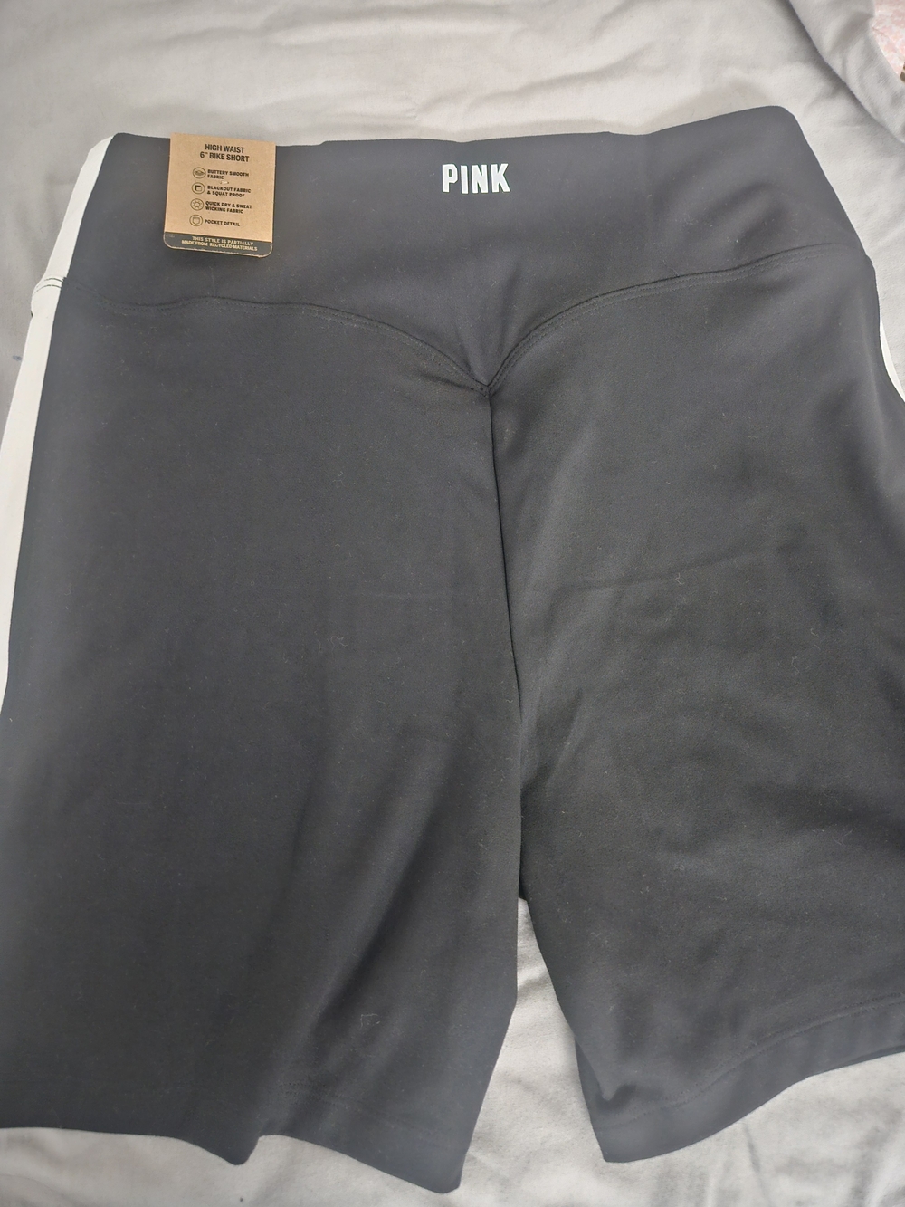 PINK Victoria's Secret Black High-Rise Bike Shorts